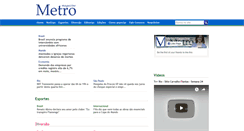Desktop Screenshot of metromagazine.com.br