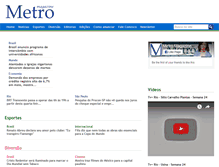 Tablet Screenshot of metromagazine.com.br